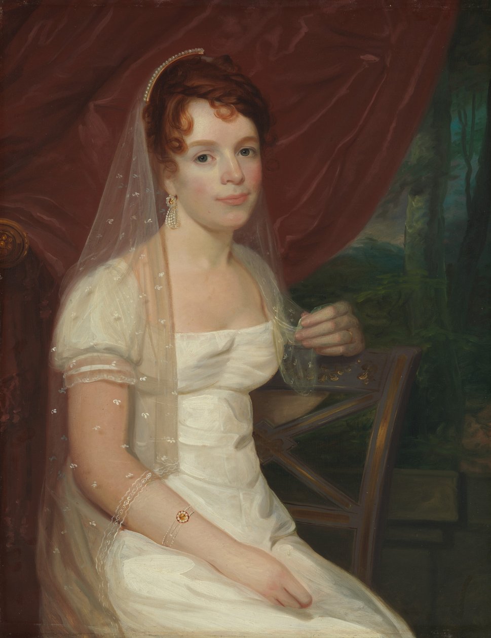 Paní Robert Dickey Anne Brown, 1807-10. od John Wesley Jarvis