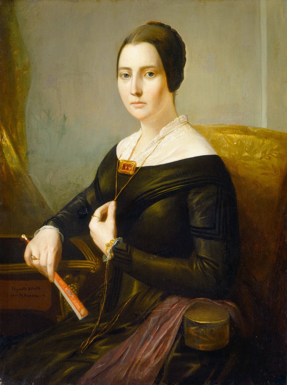 Elizabeth Oakes Prince Smith paní Seba Smith, c. 1845. od John Wesley Paradise
