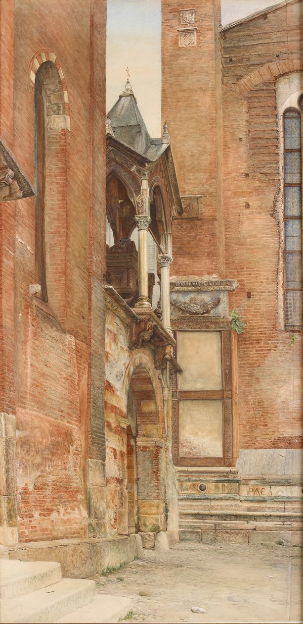Hrobka Castelbarco, Verona, květen - srpen 1869 od John Wharlton Bunney