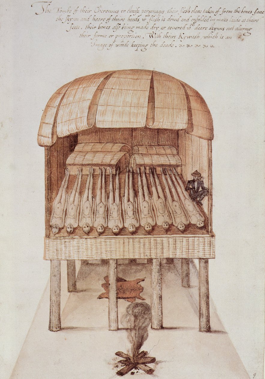 Indian Charnel House od John White
