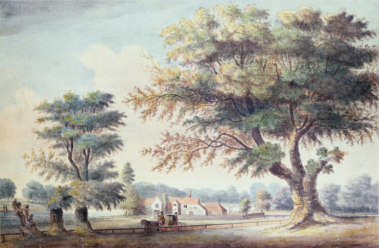The Old Cheesecake House, severně od Serpentine, 1786 od John White