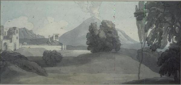 Vesuv, Neapol od John White Abbott