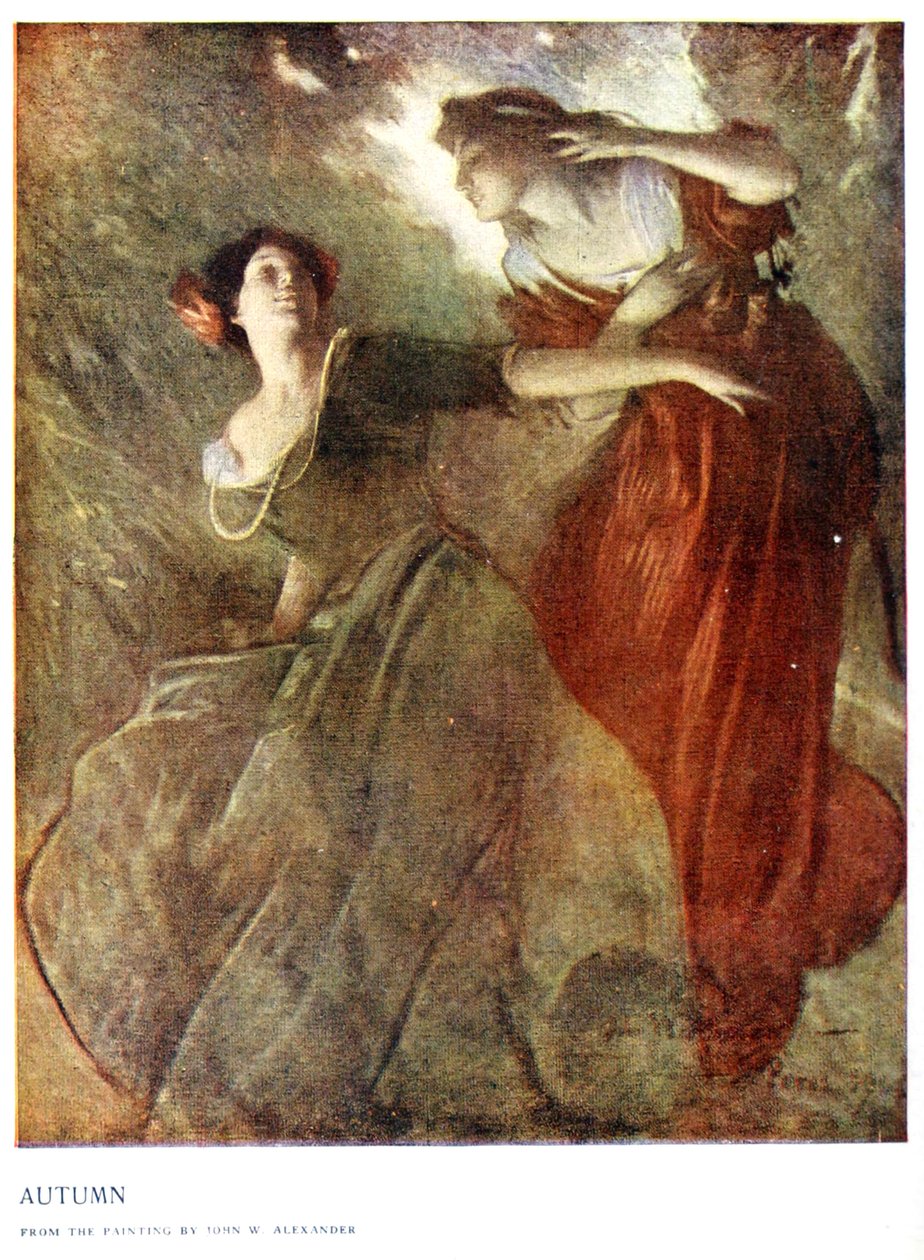 Podzim od John White Alexander od John White Alexander