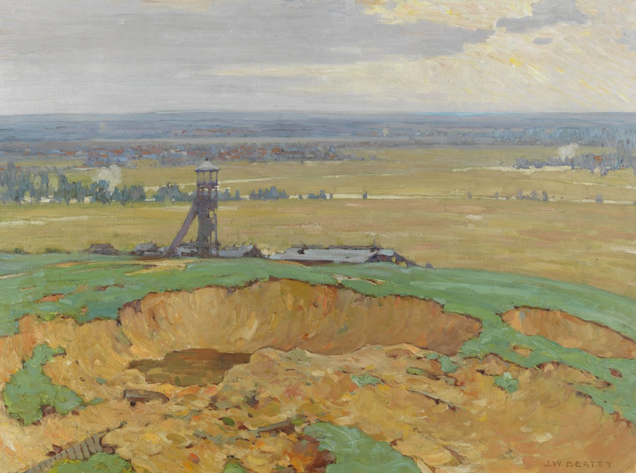 Lievin z Vimy Ridge, 1914-19 od John William Beatty
