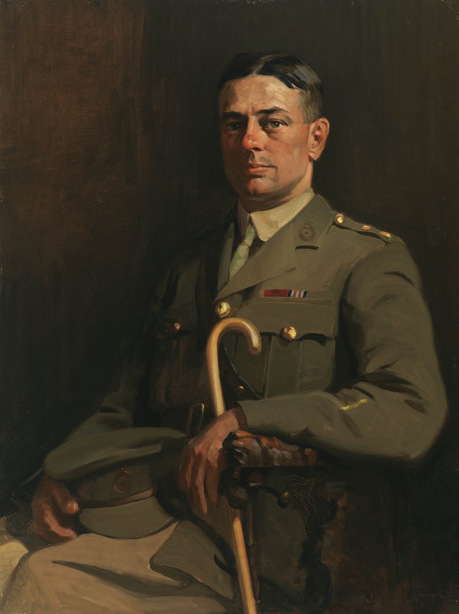 Portrét Sgt. G. H. Mullin, VC, 1914-19 od John William Beatty