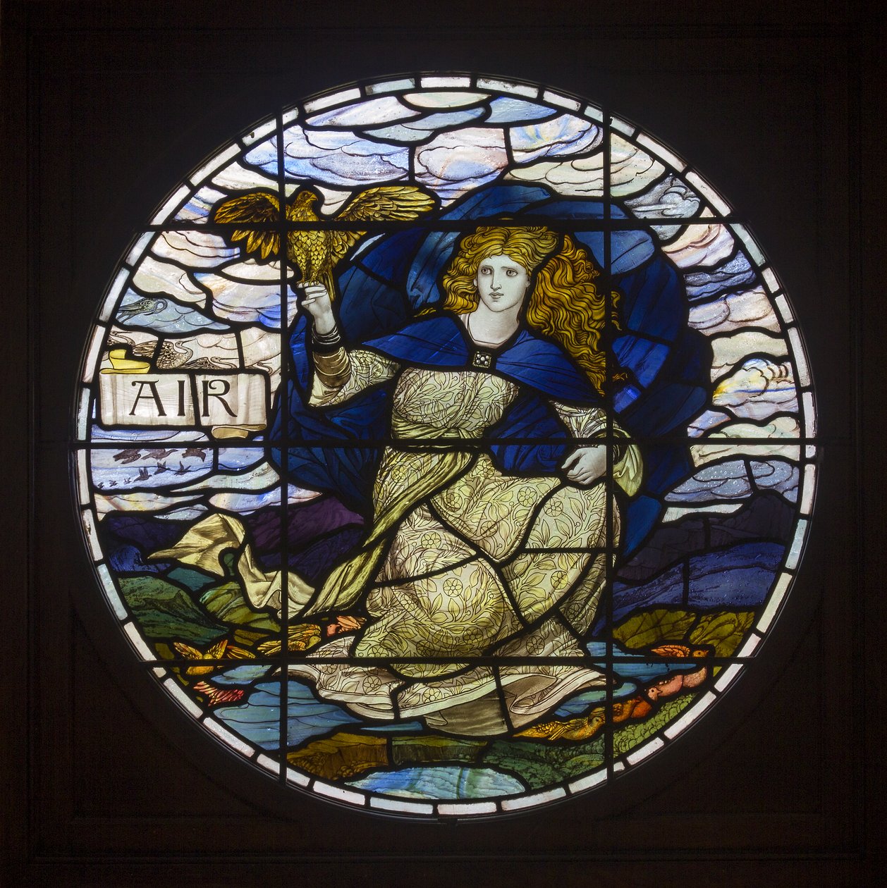Biddulph Grange, James Powell & Sons, John William Brown (1842-1928), Air, 1903, Art Nouveau od John William Brown