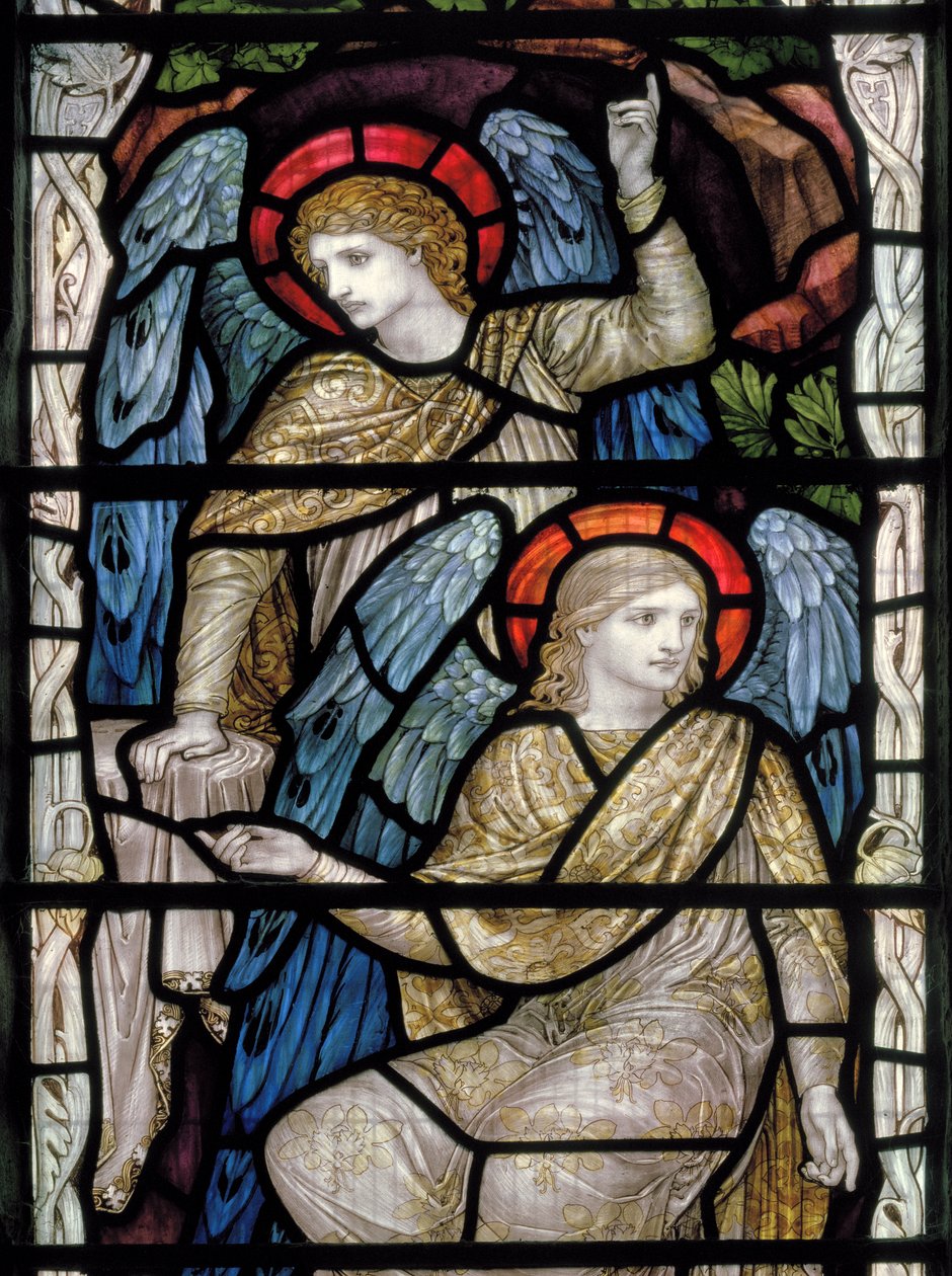 Detail He Is Risen, 1903 (vitráže) od John William Brown