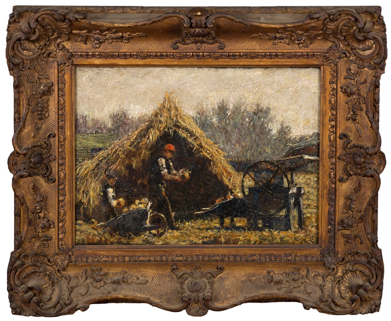 Sekání řepy, kolem roku 1880 od John William Buxton Knight