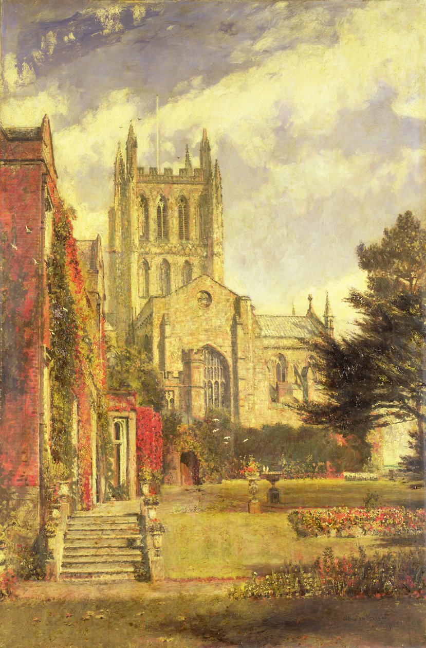 Herefordská katedrála od John William Buxton Knight