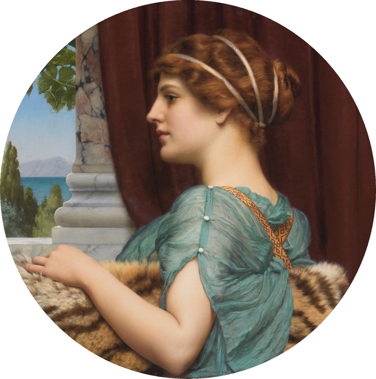 Pompejská dáma od John William Godward