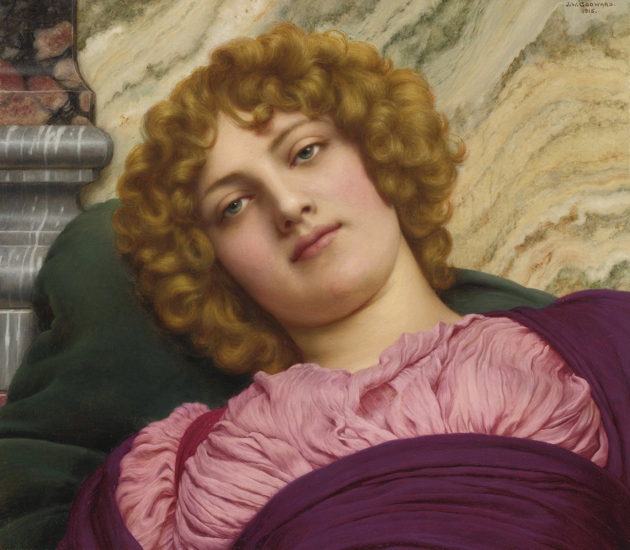 Akademické umění: Myrhinna (Myrina, Myrine) par Godward, John William (1861-1922) od John William Godward