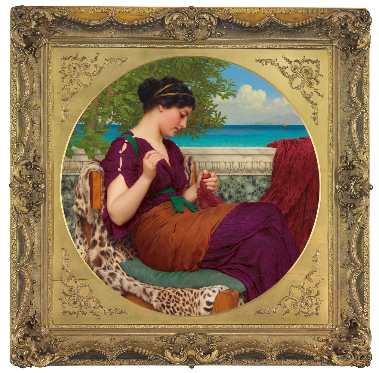 Vzdálené myšlenky, 1911 od John William Godward