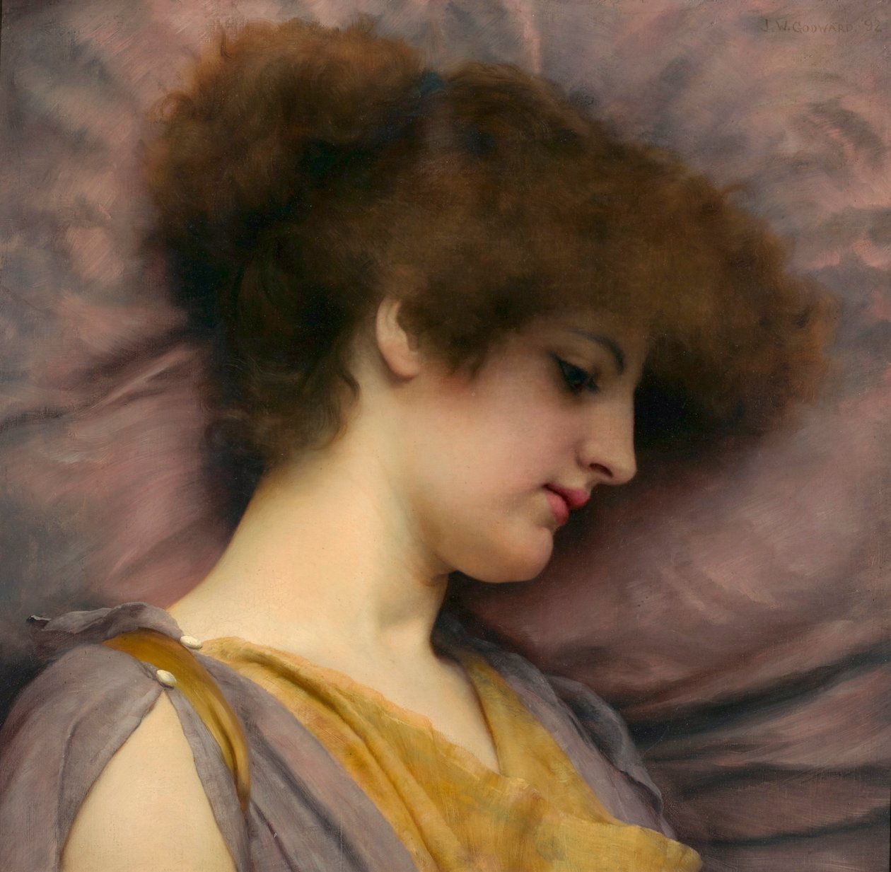 Vzdálené myšlenky, John William Godward od John William Godward