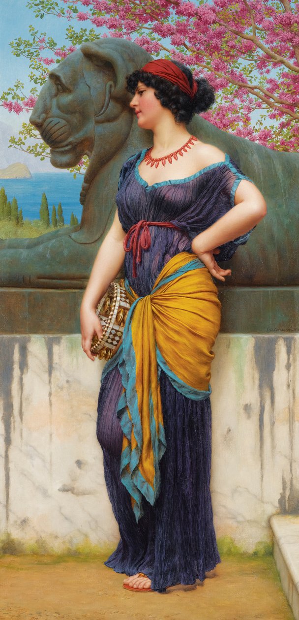 V háji Isidina chrámu od John William Godward
