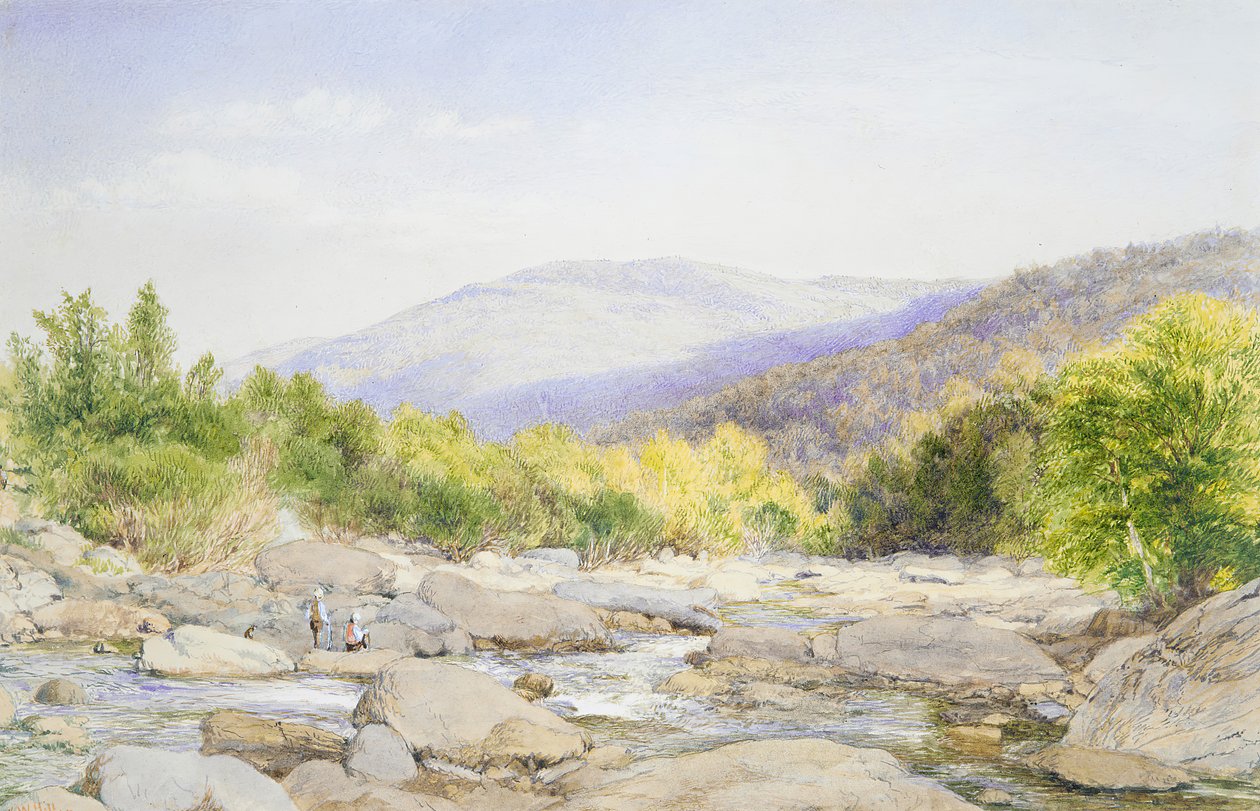 Krajina: Pohled na Catskill Creek, 1867. od John William Hill