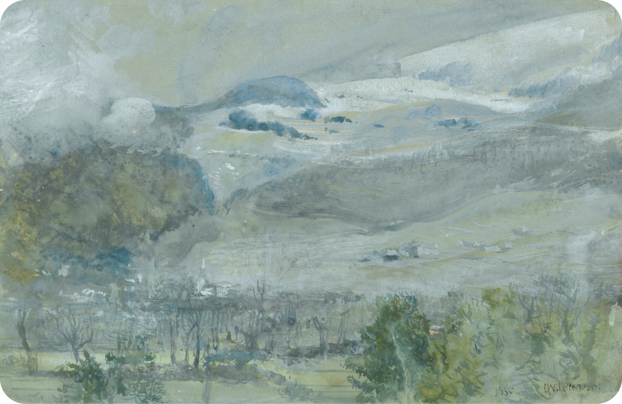 Krajina švýcarského údolí od John William Inchbold