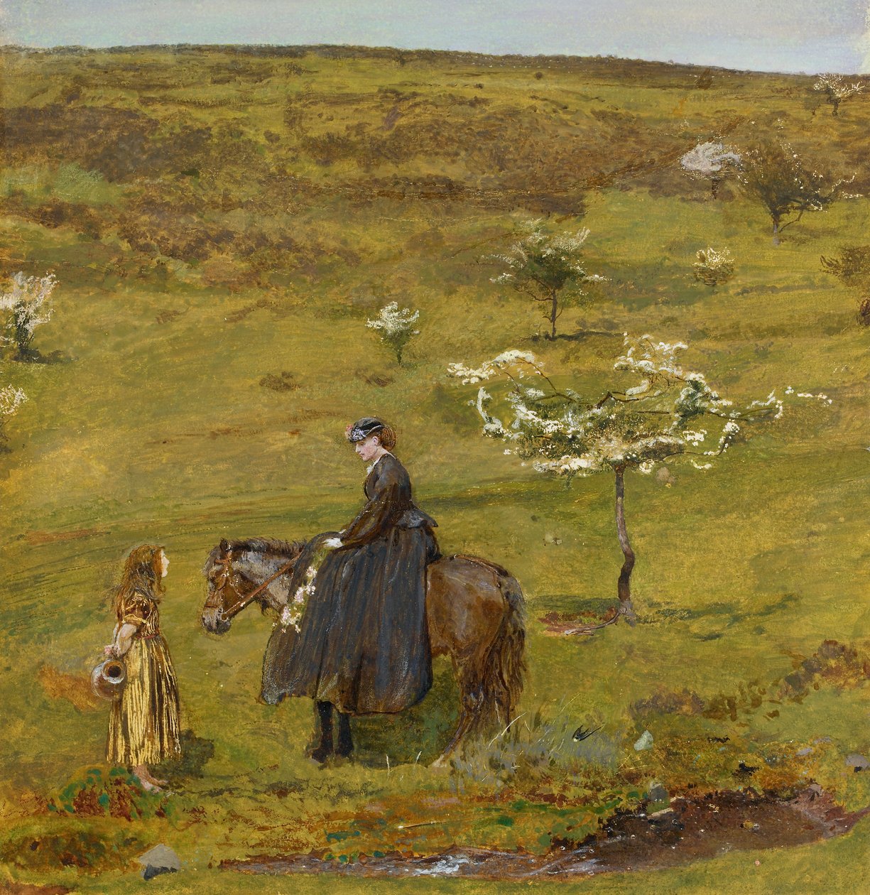 Květen na kopci, konec 19. století od John William North