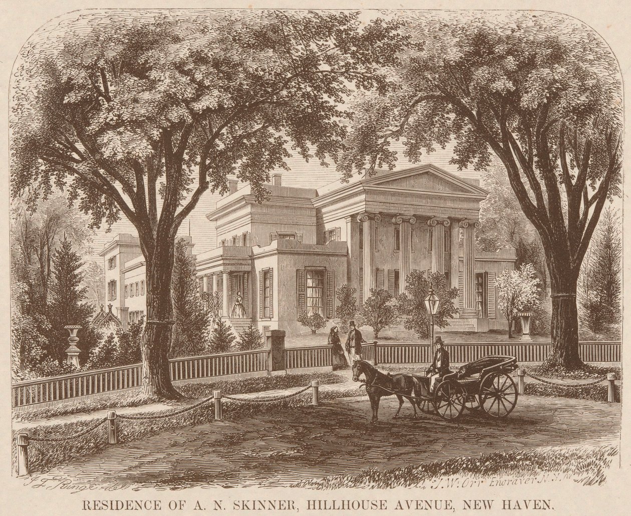 Bydliště A.N. Skinner, Hillhouse Avenue, New Haven od John William Orr