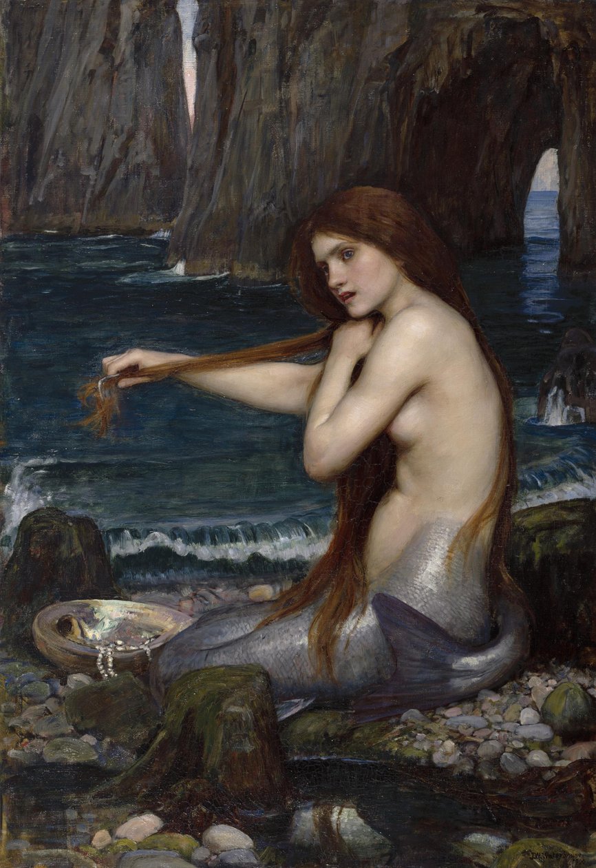 Mořská panna, 1900 od John William Waterhouse