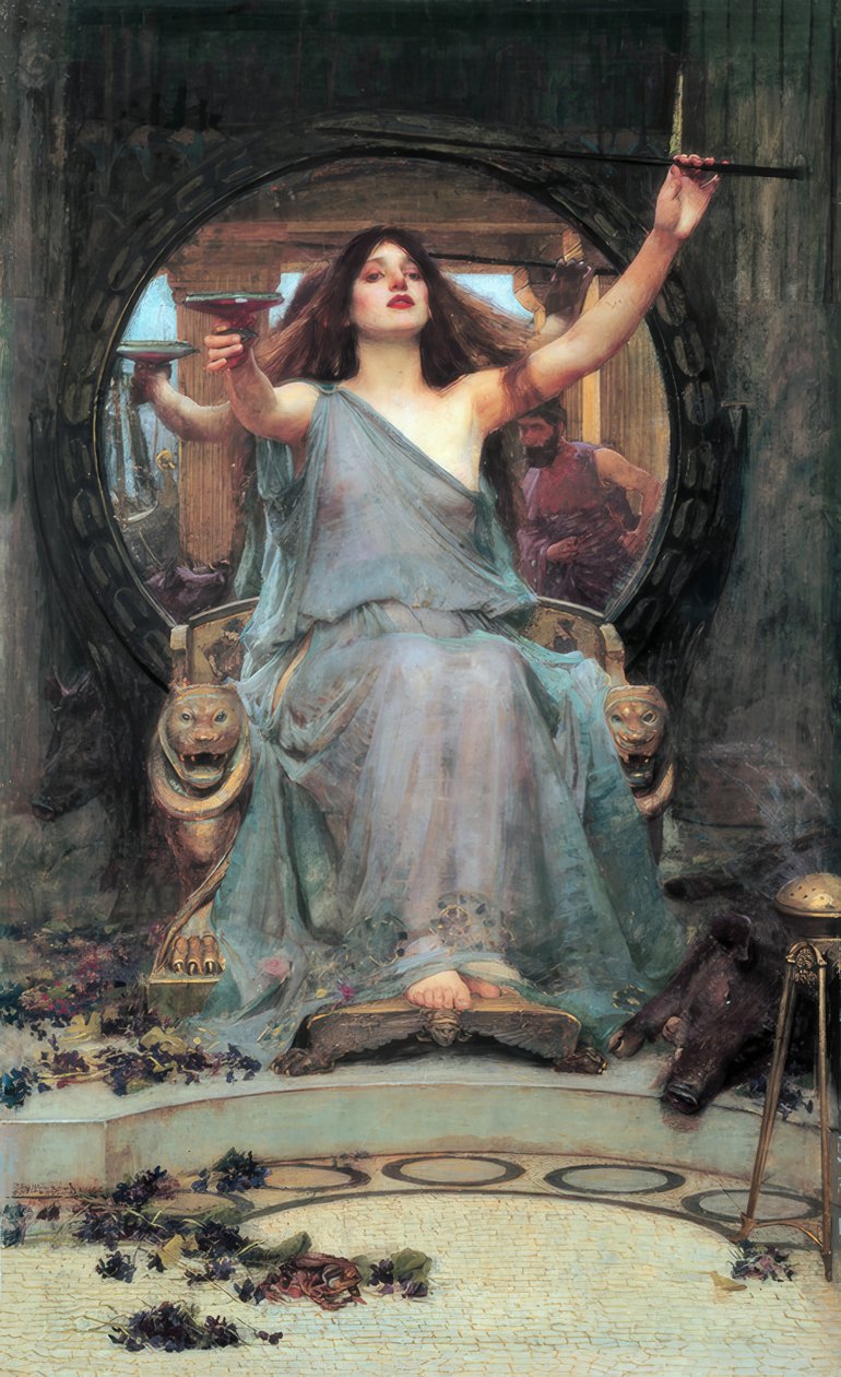 Circe nabízí pohár Odysseovi od John William Waterhouse