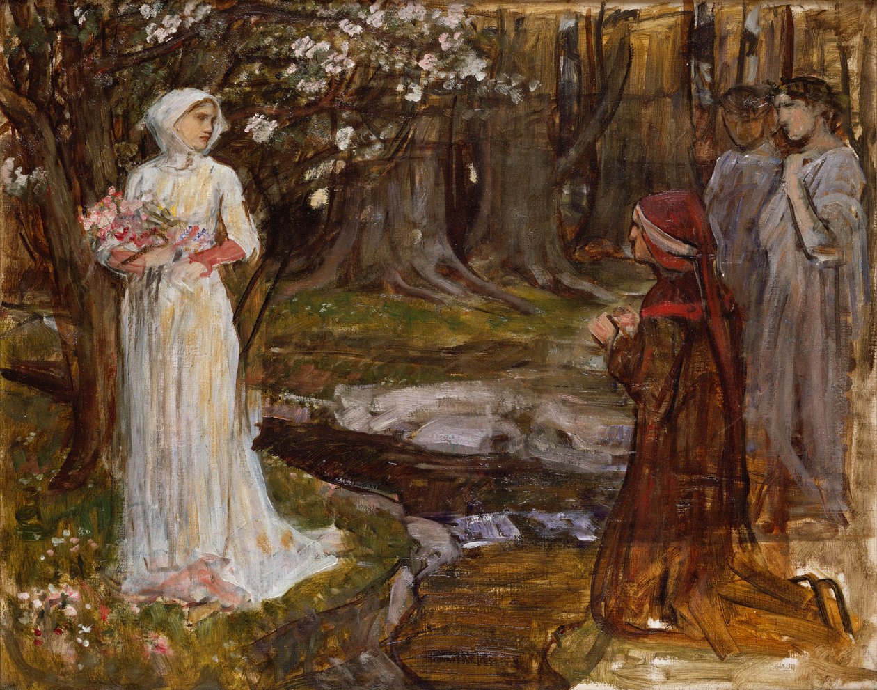 Dante a Beatrice, 1915 od John William Waterhouse