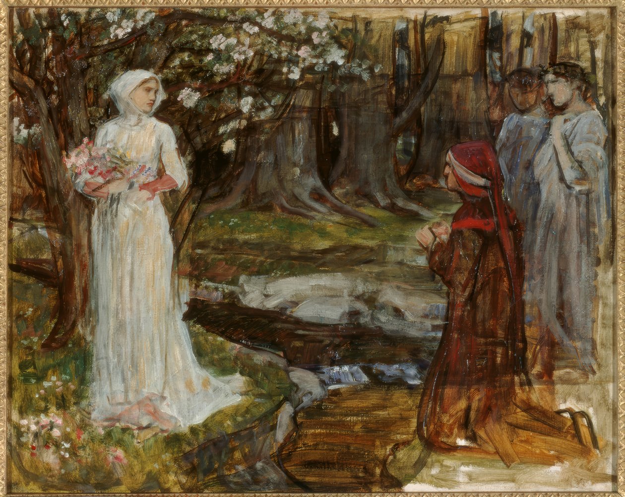 Dante a Matylda od John William Waterhouse