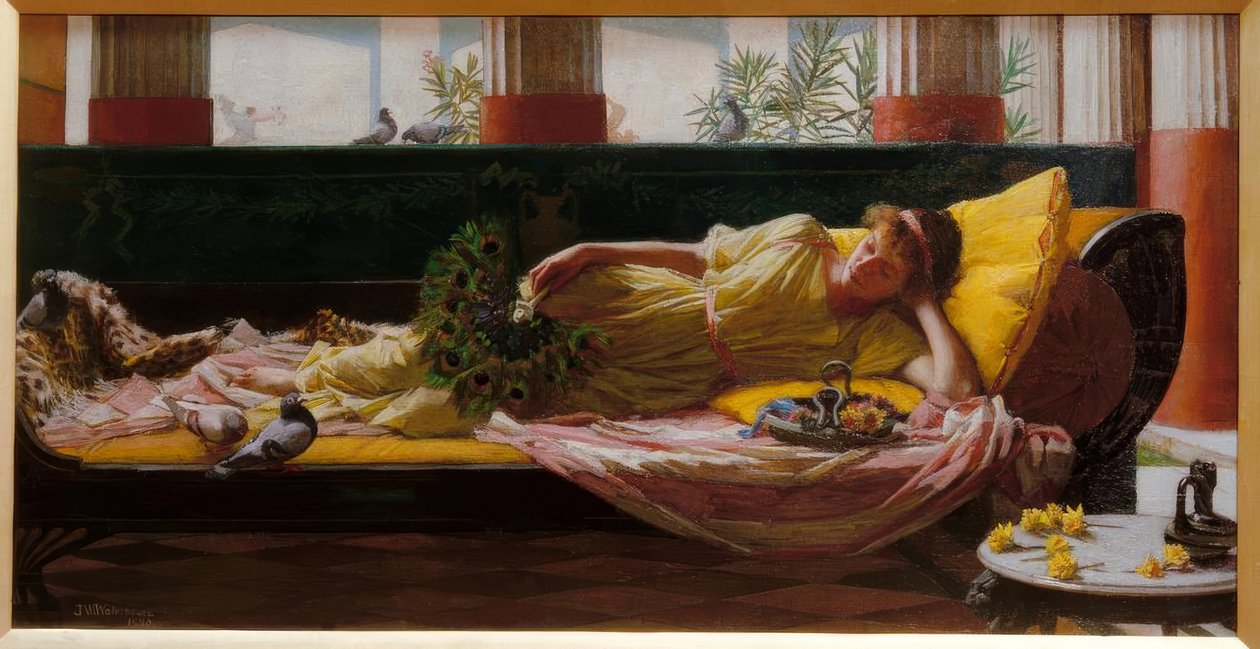 Sladké nicnedělání od John William Waterhouse