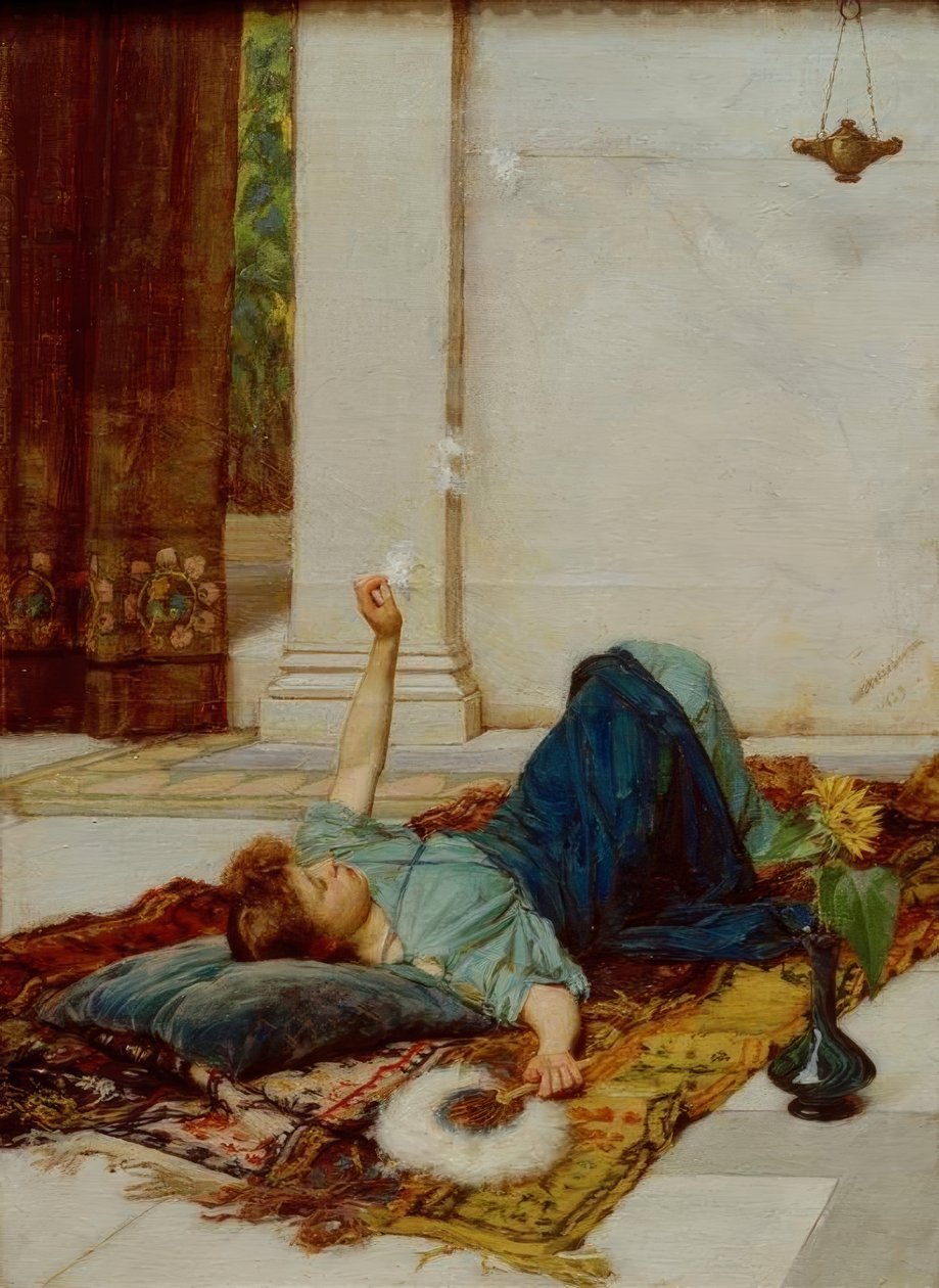 Sladké nicnedělání od John William Waterhouse