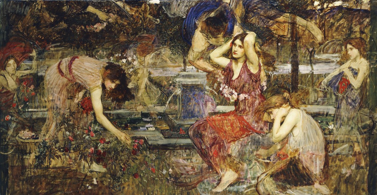 Flora a Zephyrs, od John William Waterhouse