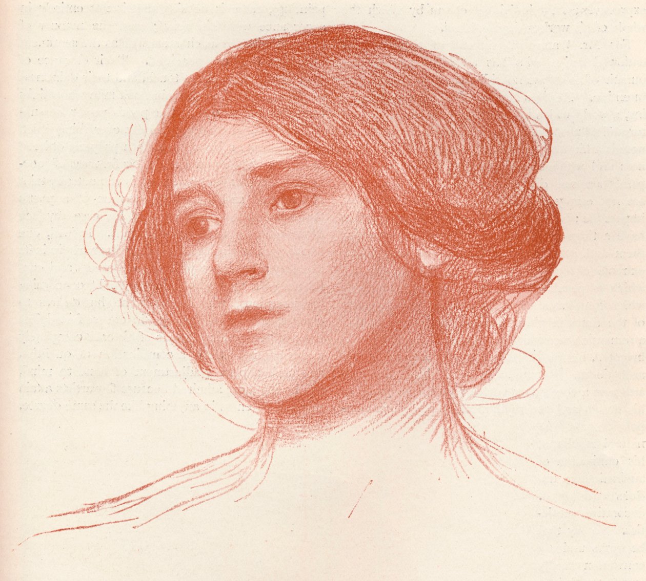 Ze studie v sangvinici, c1899 od John William Waterhouse