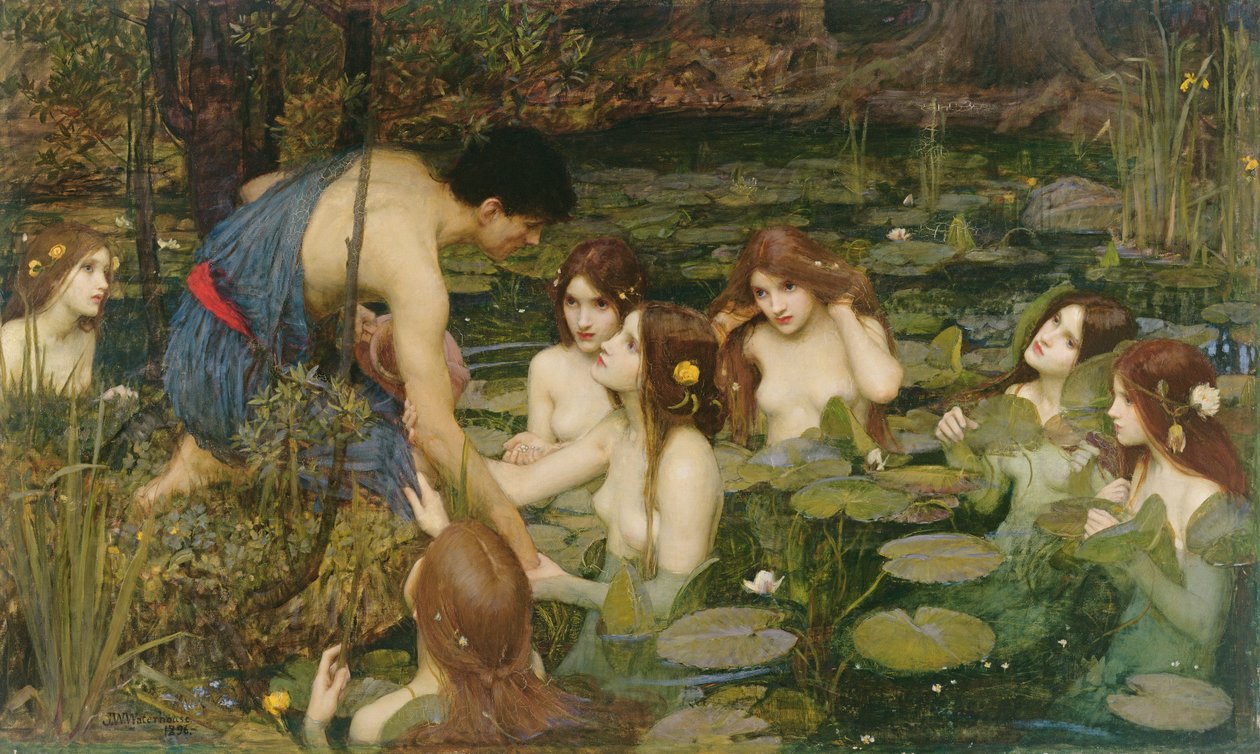 Hylas a nymfy od John William Waterhouse