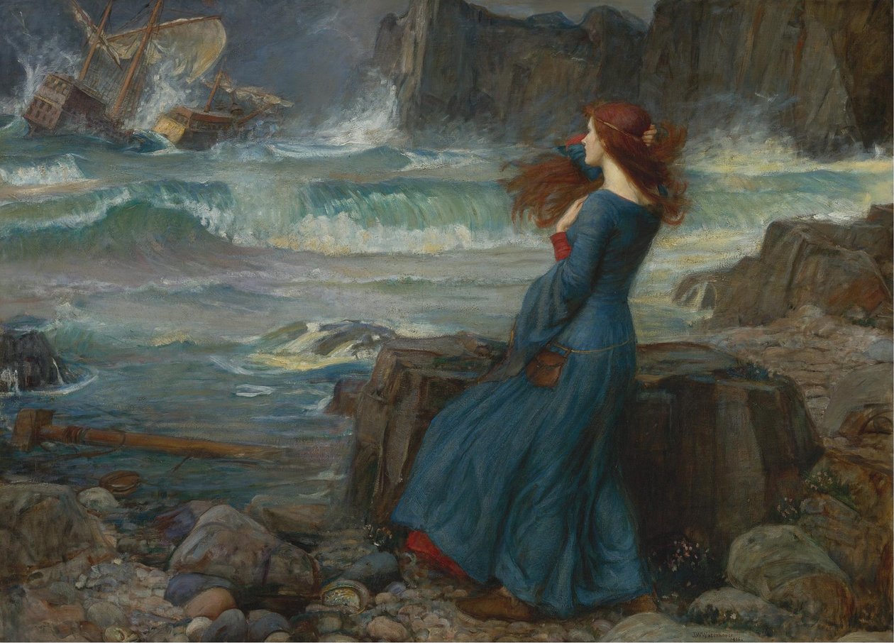 Miranda. Bouře, 1916 od John William Waterhouse