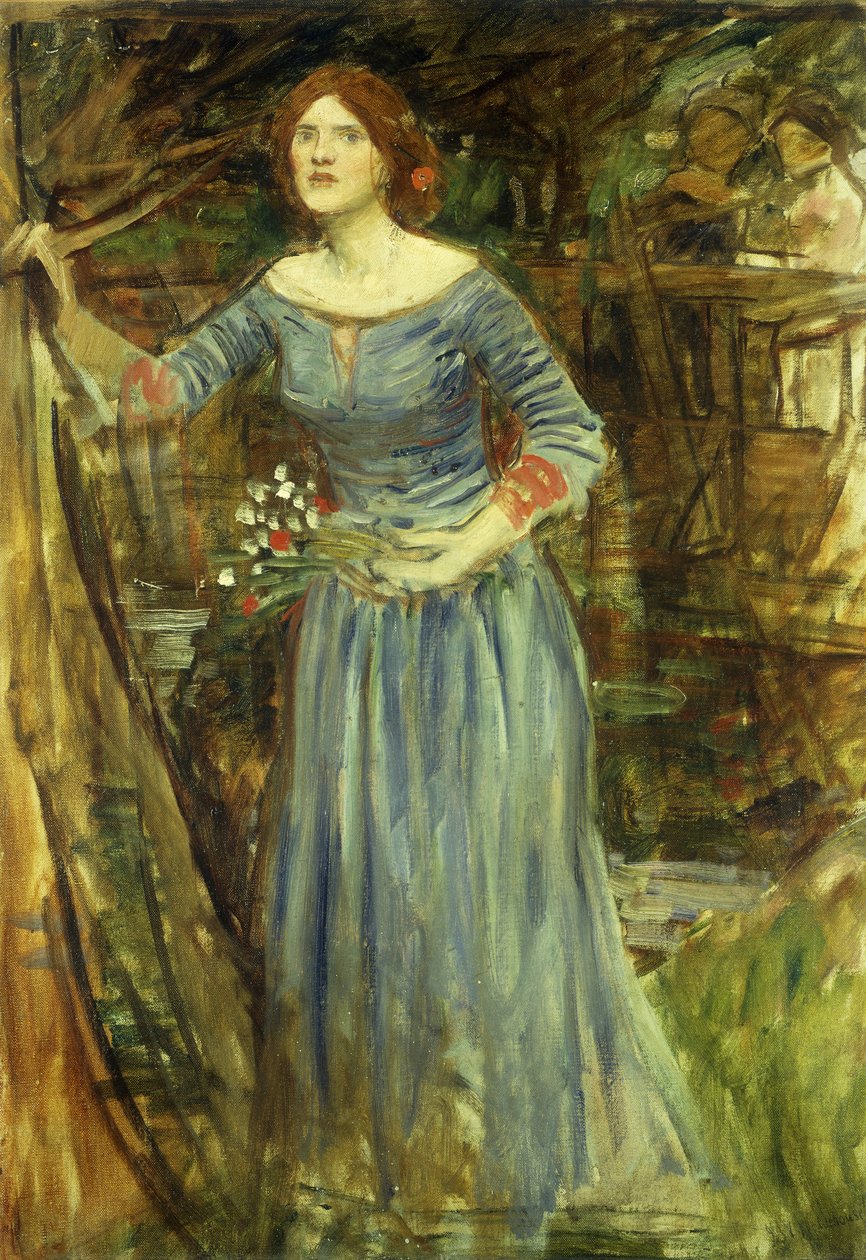 Studie pro Ofélii od John William Waterhouse