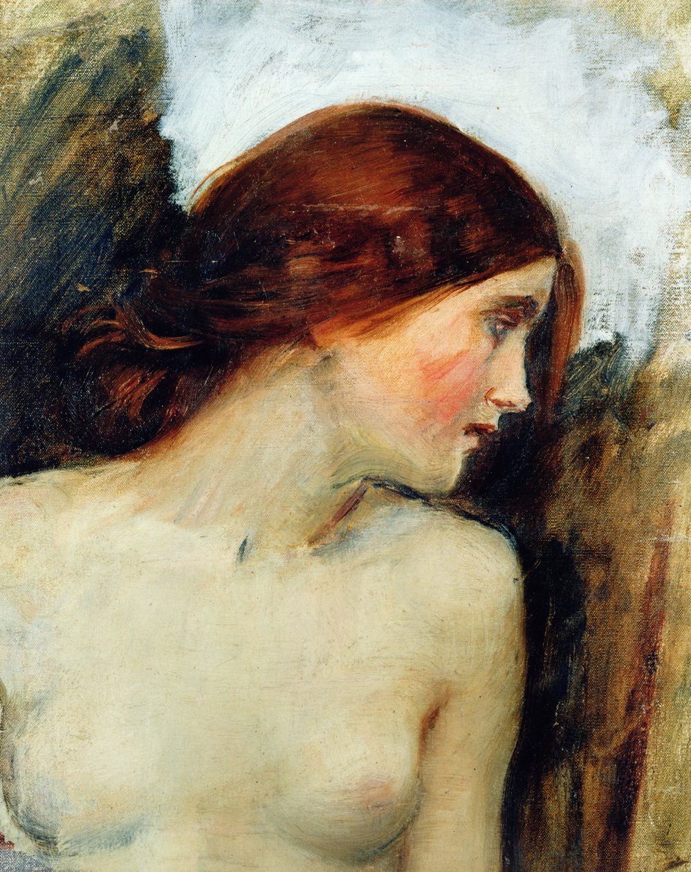 Studie pro vedoucího Echo, kolem roku 1903 (viz 55607) od John William Waterhouse