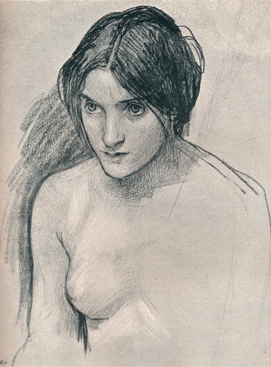 Studie k obrazu Hylas a nymfy, c1896 od John William Waterhouse