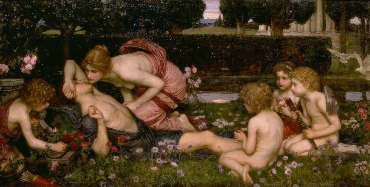 Adonisovo probuzení od John William Waterhouse
