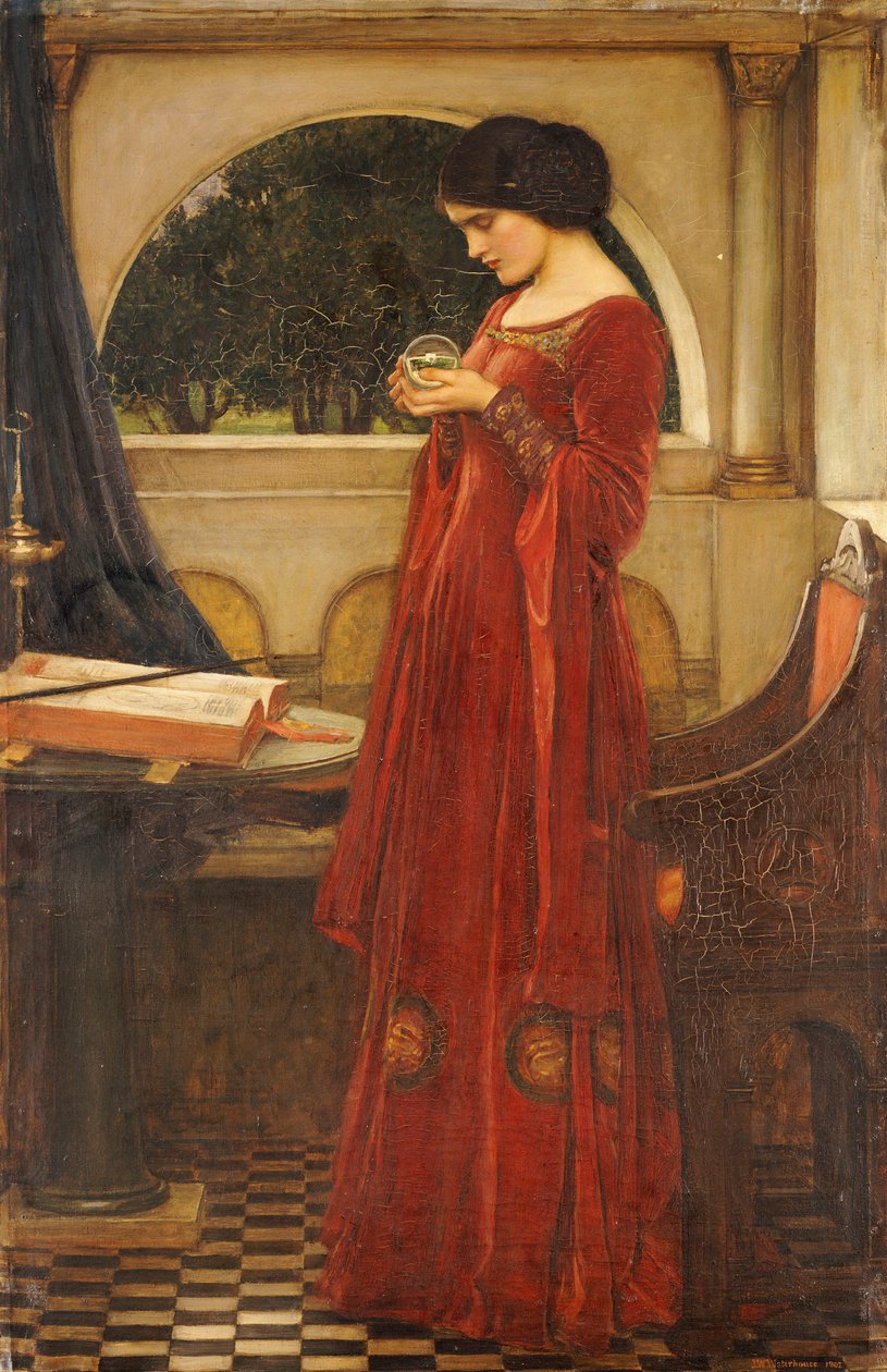 Křišťálová koule, 1902 od John William Waterhouse