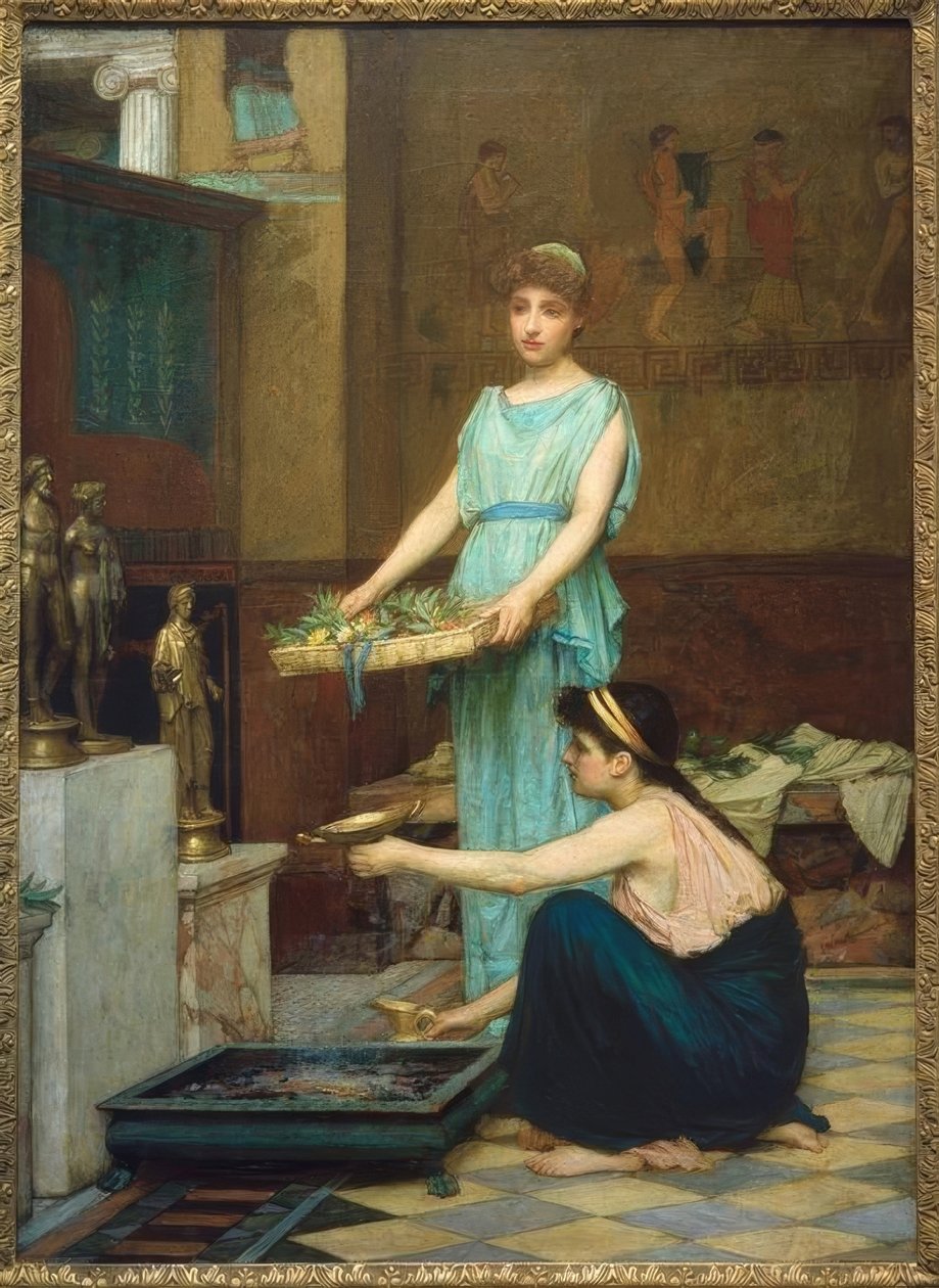 Bohové domácnosti od John William Waterhouse