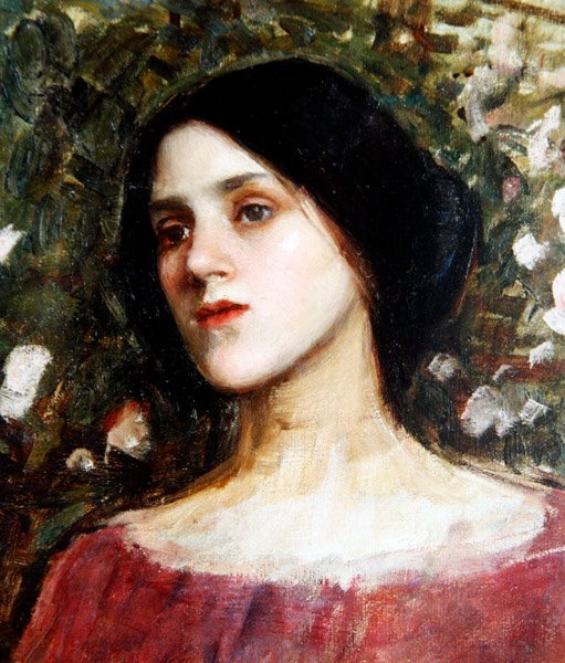The Rose Bower, cca 1910 (olej na plátně) od John William Waterhouse
