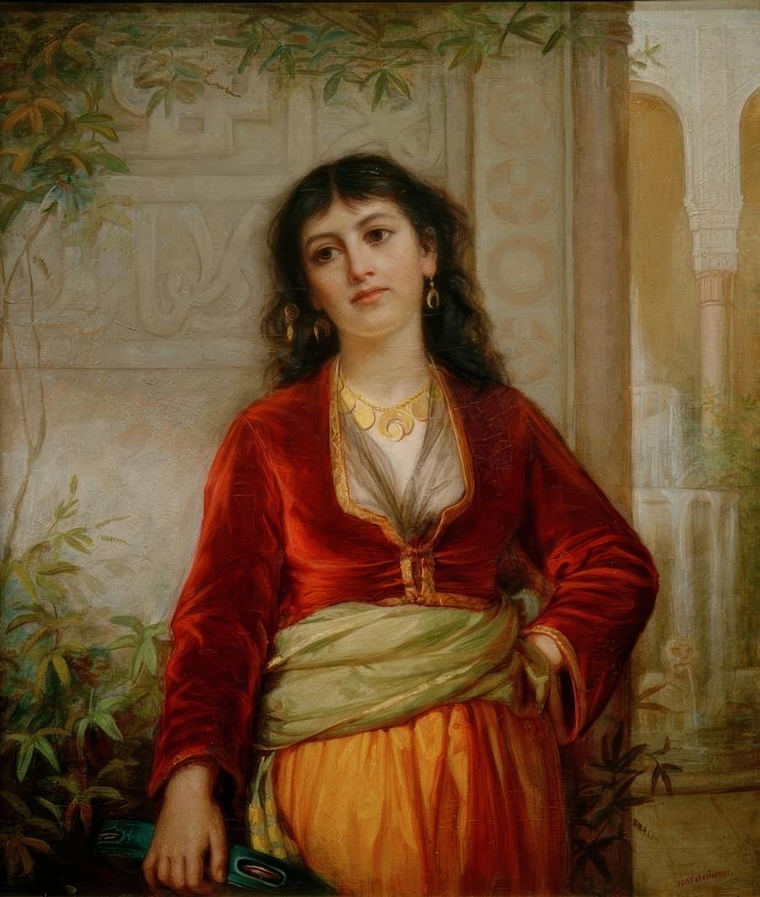 Nevítaný společník: Pouliční scéna v Káhiře od John William Waterhouse