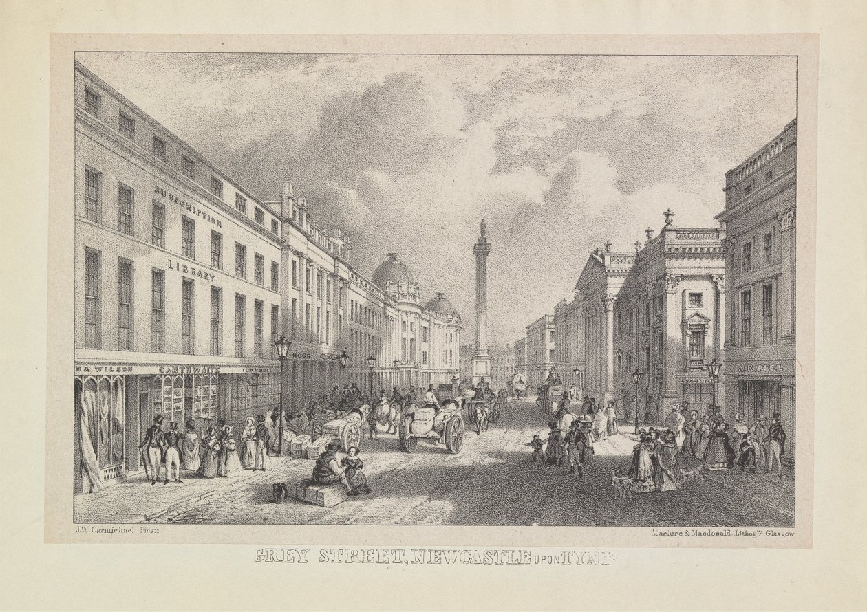 Gray Street, Newcastle od John Wilson Carmichael