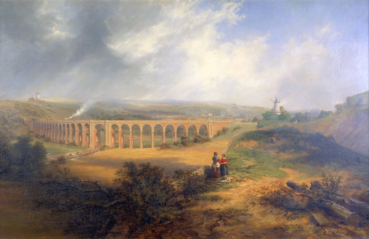 Rastricks viadukt, London Road, Brighton od John Wilson Carmichael