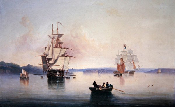 Saltash Creek - Nedaleko Plymouthu od John Wilson Carmichael