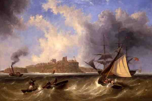 Sea View Of Tynemouth Haven (olej na plátně) od John Wilson Carmichael