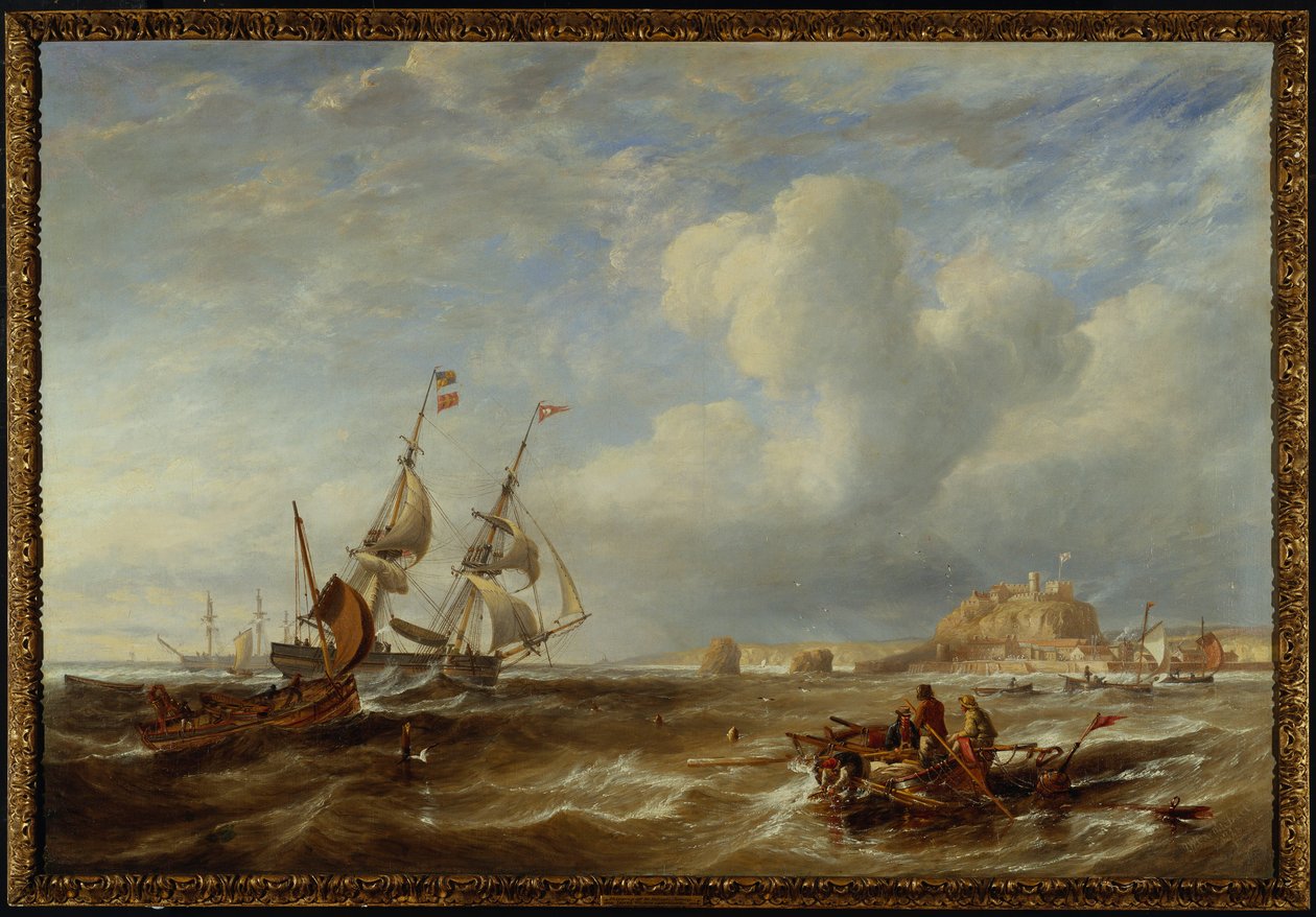 78tunová Brigantine "The Advocate" u St. Helier, Jersey, 1749 od John Wilson Carmichael
