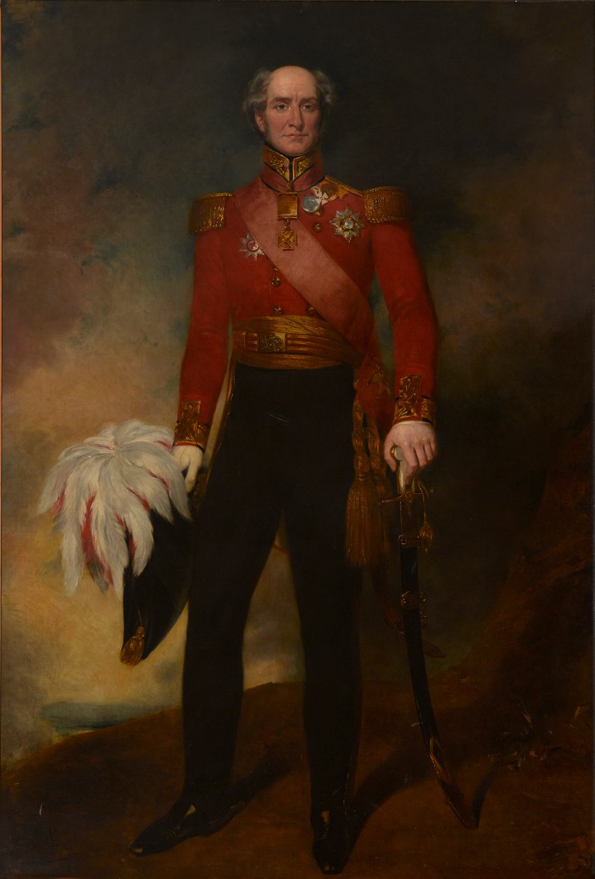 Portrét generálporučíka sira Edwarda Barnese (1776-1838) (olej na plátně) od John Wood