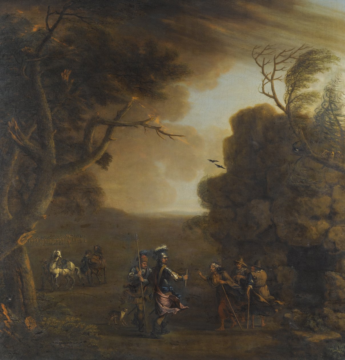 Macbeth a Banquo Meet the Three Witches, 1759 od John Wootton