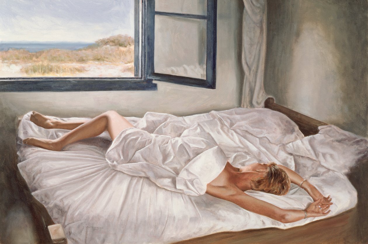 Šeptající moře (olej na plátně) od John Worthington