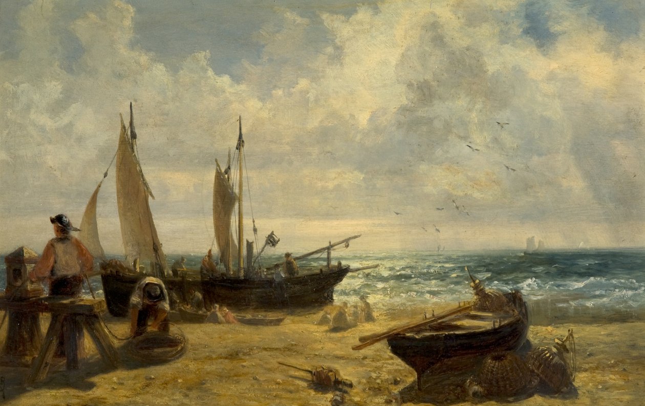 Pobřežní scéna od John Wright Oakes