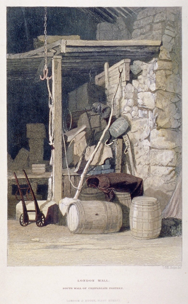 Fore Street, City of London, 1851. od John Wykeham Archer
